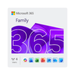 Microsoft 365 Family – 12-Month Subscription for Up to 6 Users | Word, Excel, PowerPoint | 6TB OneDrive | PC, Mac, iOS & Android | Digital Download
