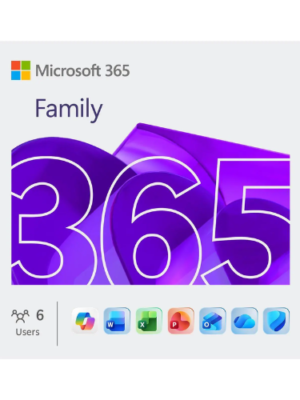 Microsoft 365 Family – 12-Month Subscription for Up to 6 Users | Word, Excel, PowerPoint | 6TB OneDrive | PC, Mac, iOS & Android | Digital Download